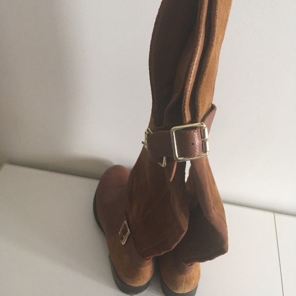 Warm Brown Over-the-Knee Boots - Picture 3 of 4